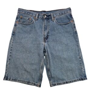 Levi's Men's 469 Loose Fit Denim Jean Shorts Blue Wash W32